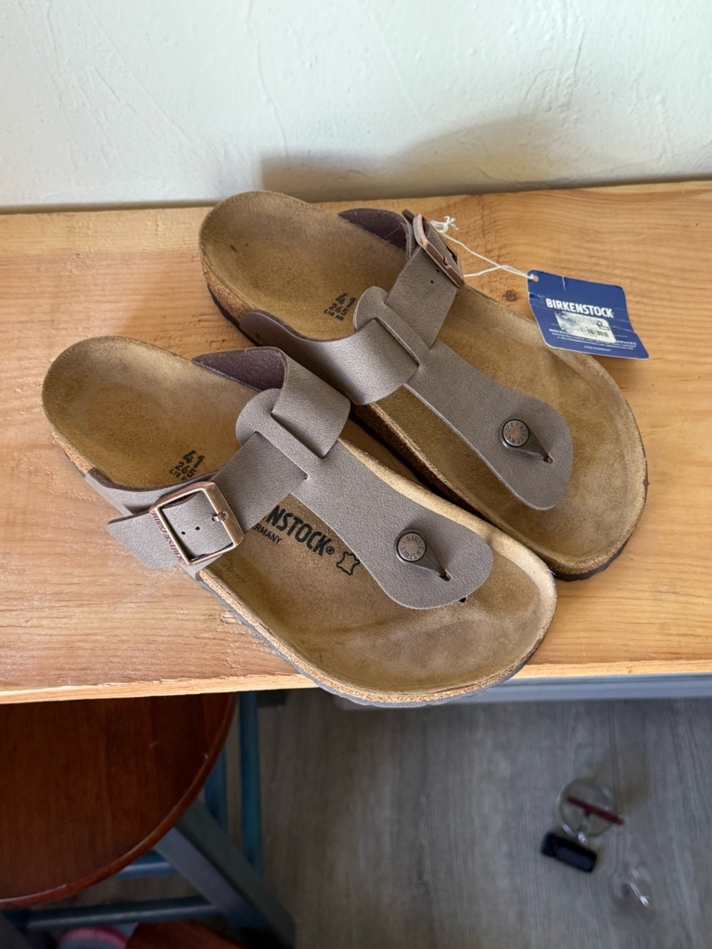 Birkenstock Gizeh Thong Sandals in Taupe